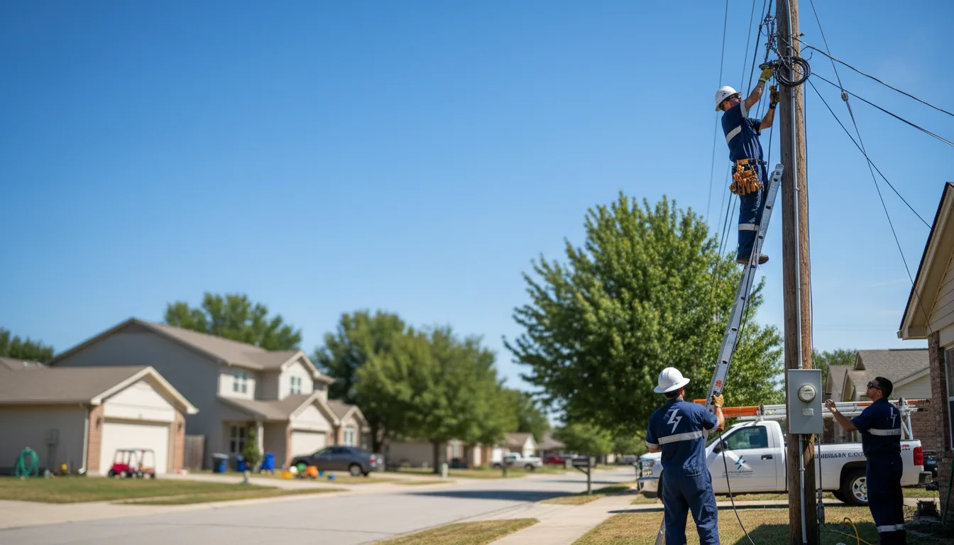 Residential electrician providing installation services in Rockford, AL